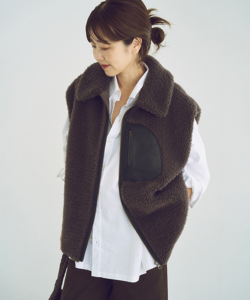 plage（プラージュ） コート アウター lesTendre boa ベスト