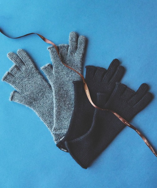 BEAMS（ビームス） 手袋 カシミア フィンガーレス グローブ メンズ
