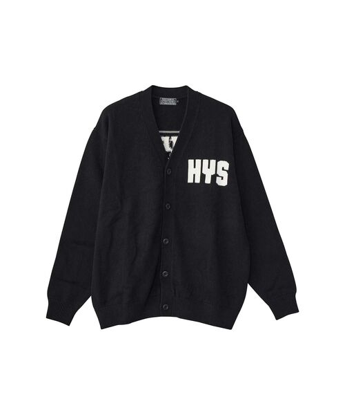 HYSTERIC GLAMOUR カーディガン BAD ASS MAMA編込 メンズ