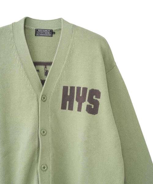 HYSTERIC GLAMOUR カーディガン BAD ASS MAMA編込 メンズ