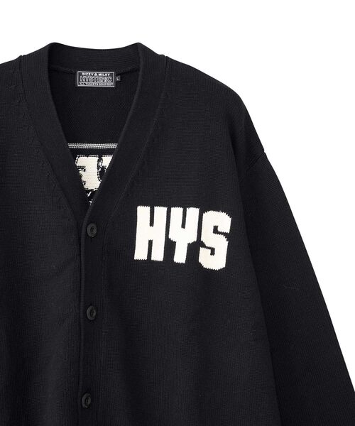 hysteric glamor カーディガン　Sサイズ HYSTERIC GLAMOUR カーディガン BAD ASS MAMA編込 メンズ