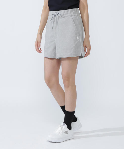 パンツ 「PEARLY GATES」Peワッフル調ブリスターショートパンツ レディース