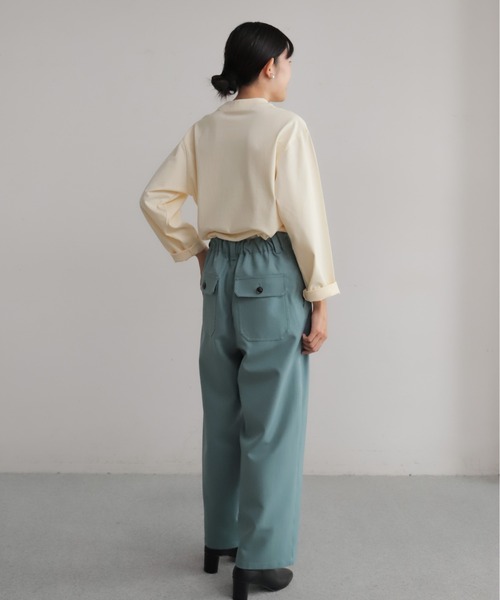 パンツ ポリエステルツイル　タックパンツ レディース | ブランド登録なし | 04