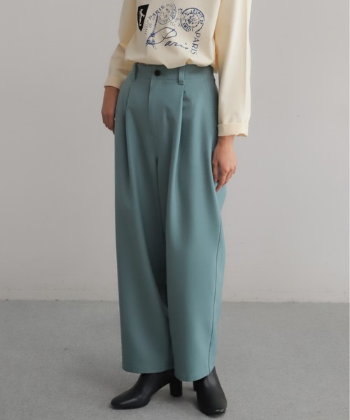 パンツ ポリエステルツイル　タックパンツ レディース | ブランド登録なし | 05