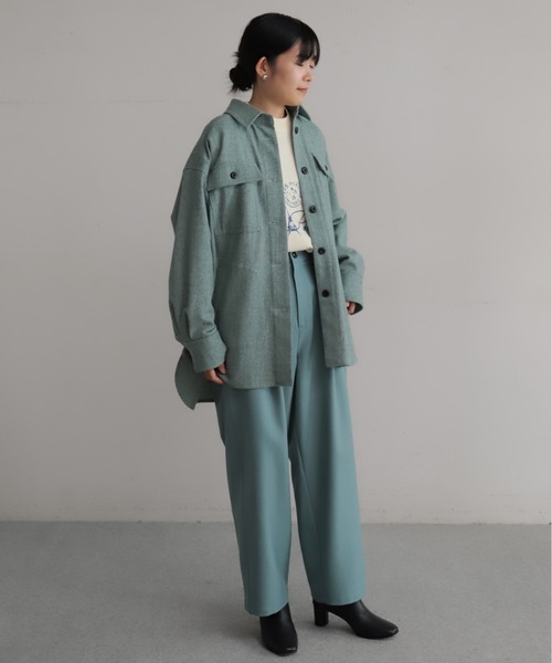 パンツ ポリエステルツイル　タックパンツ レディース | ブランド登録なし | 10