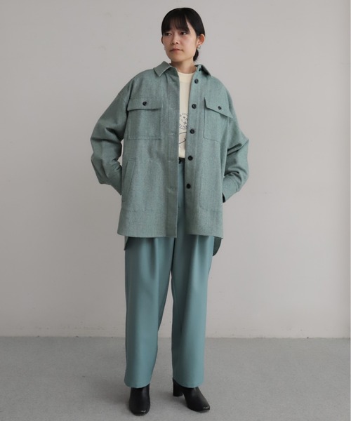 パンツ ポリエステルツイル　タックパンツ レディース | ブランド登録なし | 09