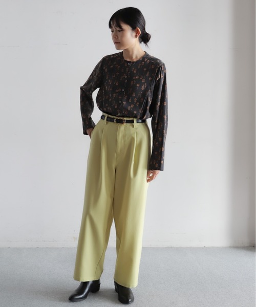 パンツ ポリエステルツイル　タックパンツ レディース | ブランド登録なし | 17
