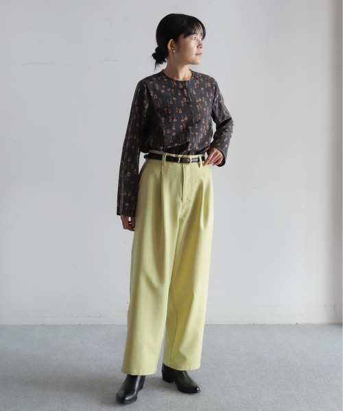 パンツ ポリエステルツイル　タックパンツ レディース | ブランド登録なし | 18