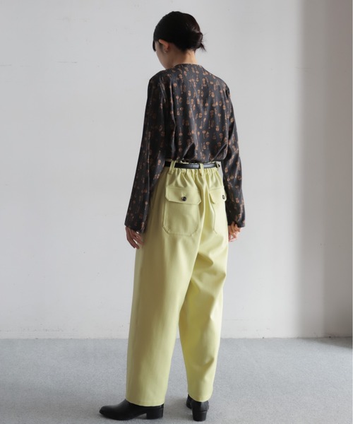パンツ ポリエステルツイル　タックパンツ レディース | ブランド登録なし | 16