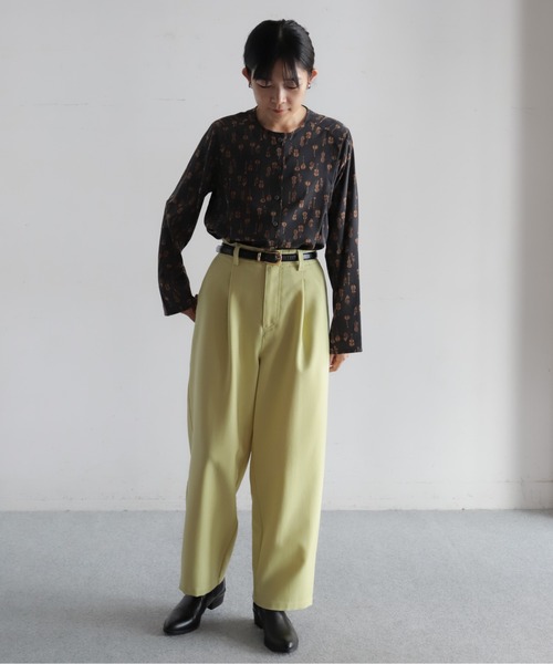 パンツ ポリエステルツイル　タックパンツ レディース | ブランド登録なし | 15