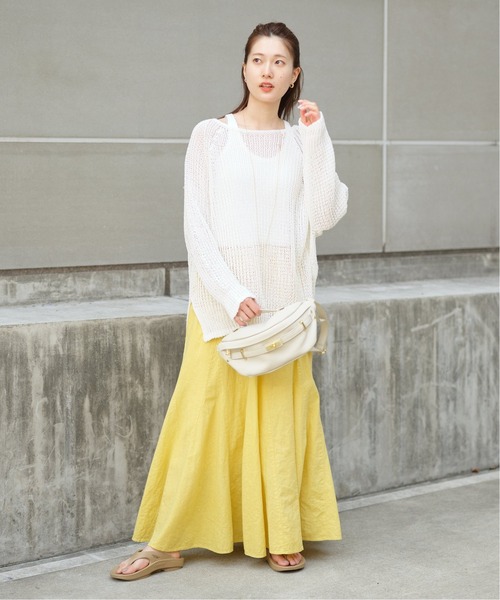 「FRAMeWORK」 フレアスカート 36 イエロー レディース_画像9
