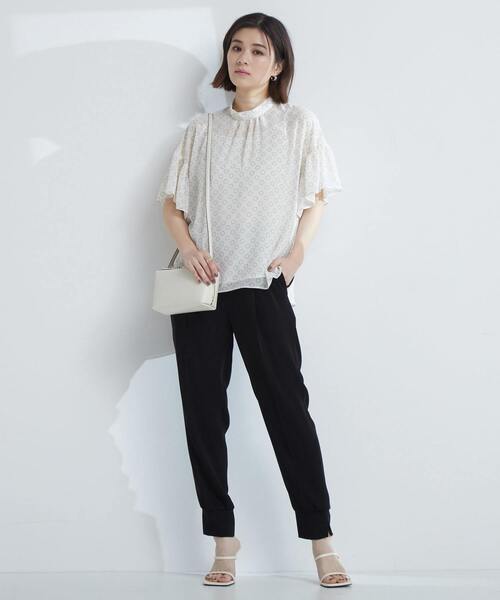 「TIARA」 半袖ブラウス FREE アイボリー レディース_画像4