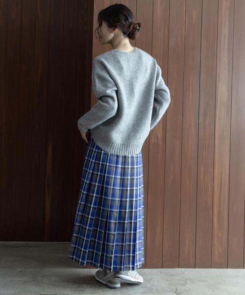 URBAN RESEARCH Sonny Label スカート チェックプリーツイージー