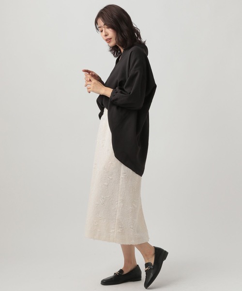 「Elura」 7分袖シャツ FREE ホワイト レディース_画像2