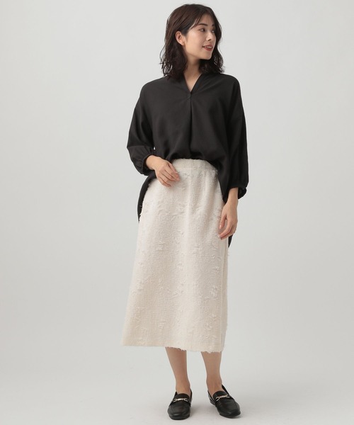 「Elura」 7分袖シャツ FREE ホワイト レディース_画像3