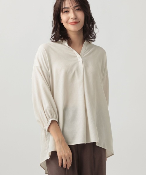 「Elura」 7分袖シャツ FREE ホワイト レディース_画像8