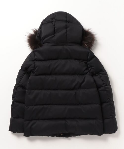 河田フェザー ダウンジャケット LARGE ネイビー レディース : ZOZOTOWN
