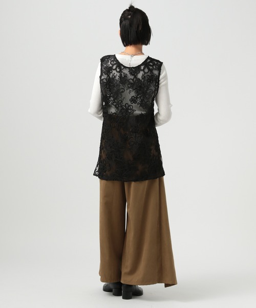 BAYFLOW（ベイフロー） tシャツ 「前後2WAY仕様」フラワーレース
