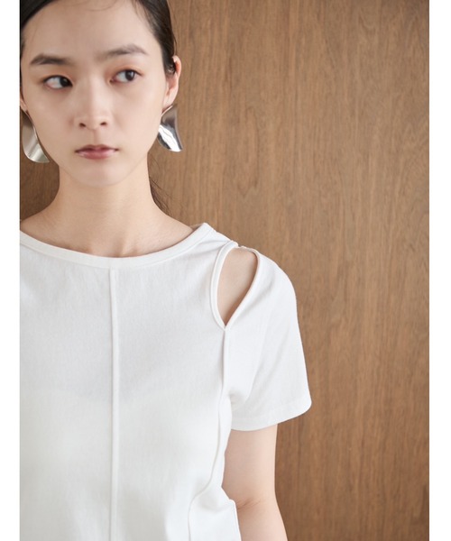 「AIC.」 半袖カットソー FREE チャコールグレー レディース_画像2