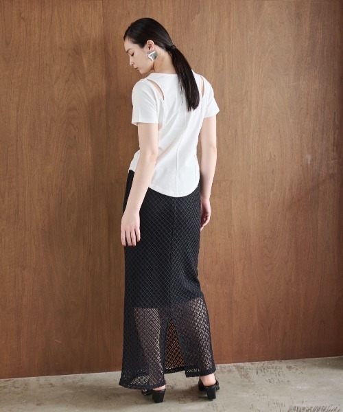 「AIC.」 半袖カットソー FREE チャコールグレー レディース_画像8