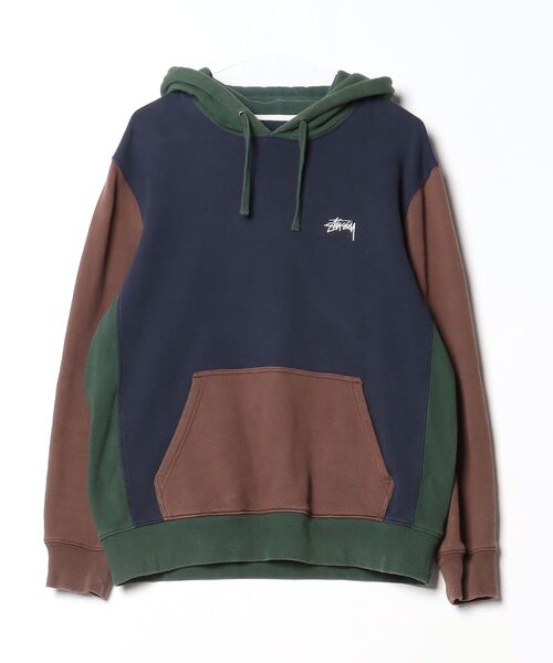 STUSSY（ステューシー） プルオーバーパーカー M グリーン レディース