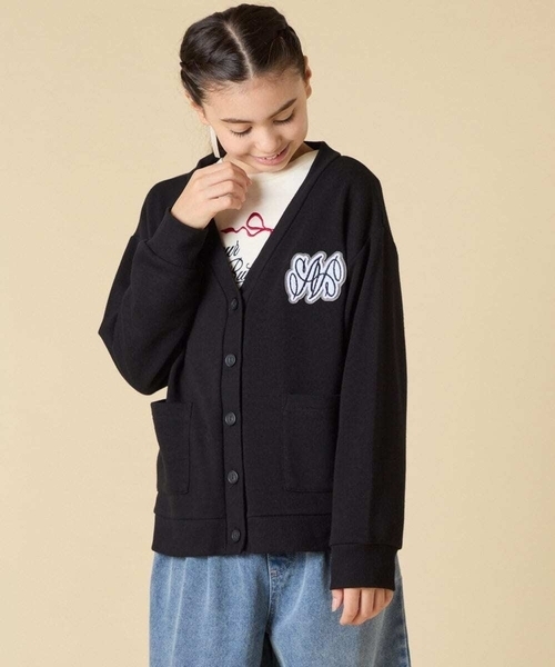 a.v.v（アー・ヴェ・ヴェ） カーディガン 「130-160」ワンポイント刺繍