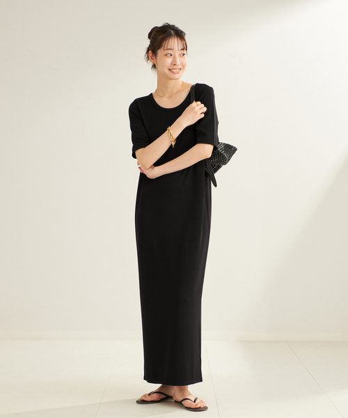 plage（プラージュ） 半袖ワンピース 36 ネイビー レディース