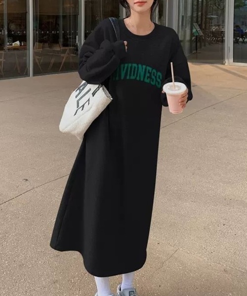 Sally Lunn ワンピース ロゴスウェットワンピース : ZOZOTOWN Yahoo!店