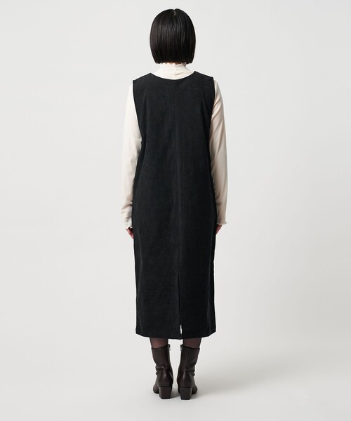 A DAY IN THE LIFE ジャンパースカート コーデュロイ キーネック