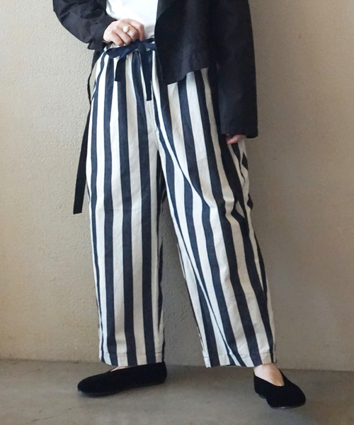 パンツ journal standard luxe JOURNAL STANDARD LUXE パンツ ストライプデニム イージーパンツ