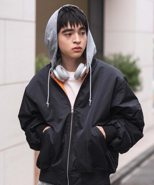 WEGO（ウィゴー） ma1 ma-1 WEGO/2WAYフードパファーMA-1 メンズ