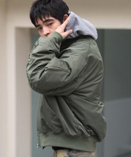 WEGO（ウィゴー） ma1 ma-1 WEGO/2WAYフードパファーMA-1 メンズ