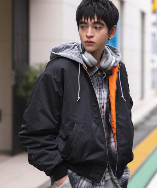 WEGO（ウィゴー） ma1 ma-1 WEGO/2WAYフードパファーMA-1 メンズ