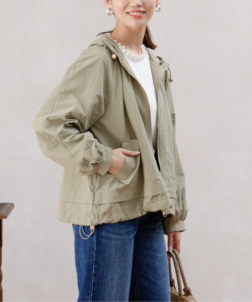 「Chez toi」 ナイロンブルゾン FREE ライトベージュ レディース_画像4