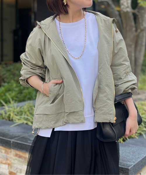 「Chez toi」 ナイロンブルゾン FREE ライトベージュ レディース_画像9