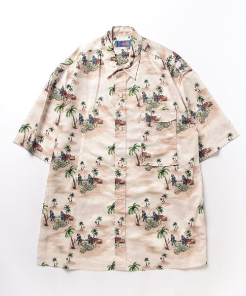「ADANS」 半袖シャツ L ベージュ メンズの画像