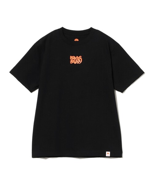 【BEAMS 半袖シャツ Mサイズ 】ビームス　黒　ブラック  メンズ レディース　福岡県　博多　吉塚　箱崎　天神 BEAMS JAPAN（ビームス ジャパン） tシャツ 半袖 大満足 髭文字Tシャツ