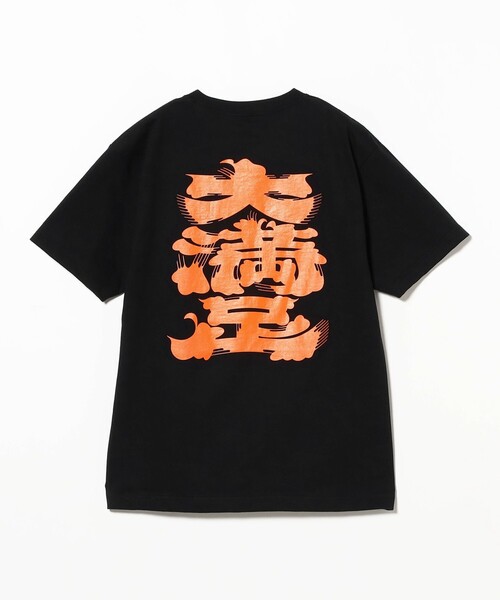 BEAMS JAPAN（ビームス ジャパン） tシャツ 半袖 大満足 髭文字Tシャツ