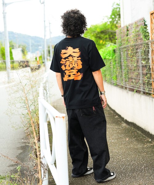 BEAMS JAPAN（ビームス ジャパン） tシャツ 半袖 大満足 髭文字Tシャツ