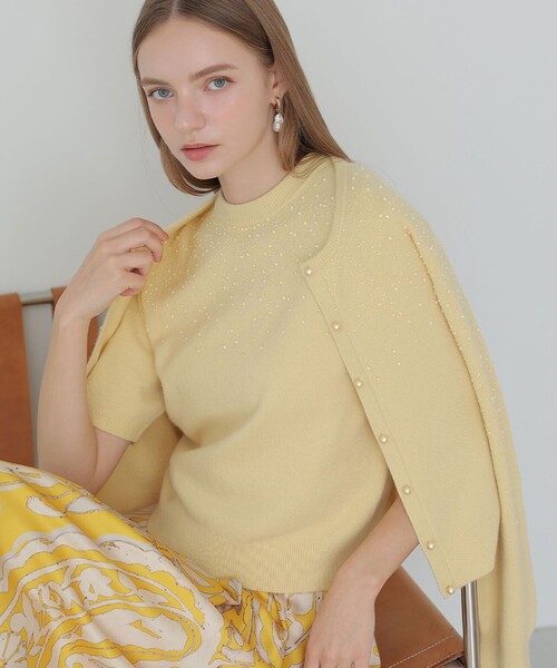 ANAYI（アナイ） カーディガン 「セットアップ対応商品」リップル