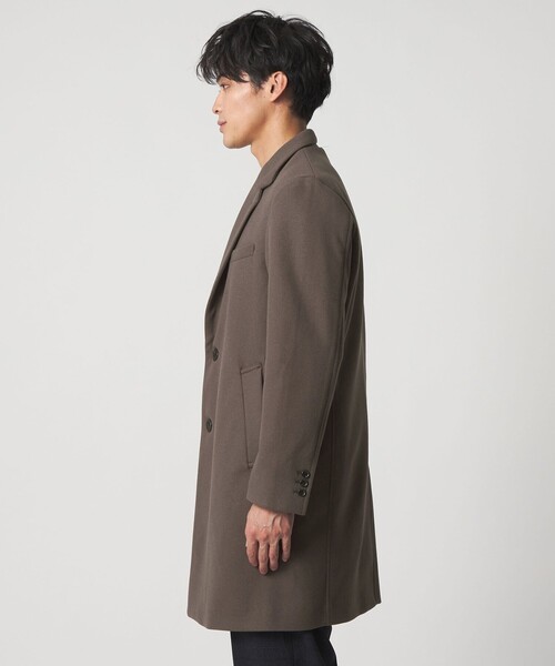 A DAY IN THE LIFE チェスターコート コート ニットメルトン シングル