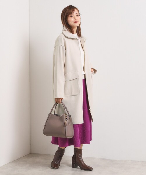 ITS'DEMO（イッツデモ） ステンカラーコート コート 裏リブ襟付き