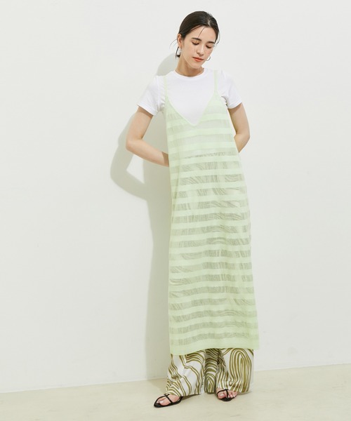 「LE CERCLE par rope'」 ニットワンピース FREE ダークブラウン レディース_画像2