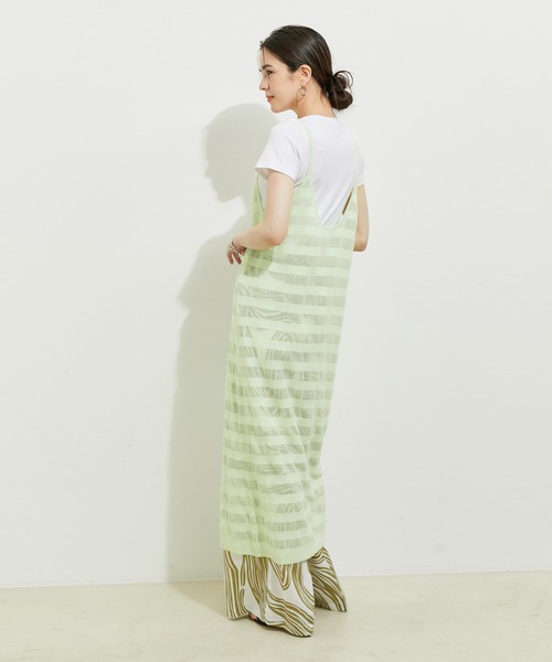 「LE CERCLE par rope'」 ニットワンピース FREE ダークブラウン レディース_画像4