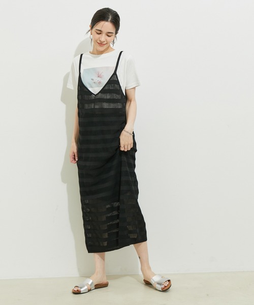 「LE CERCLE par rope'」 ニットワンピース FREE ダークブラウン レディース_画像8