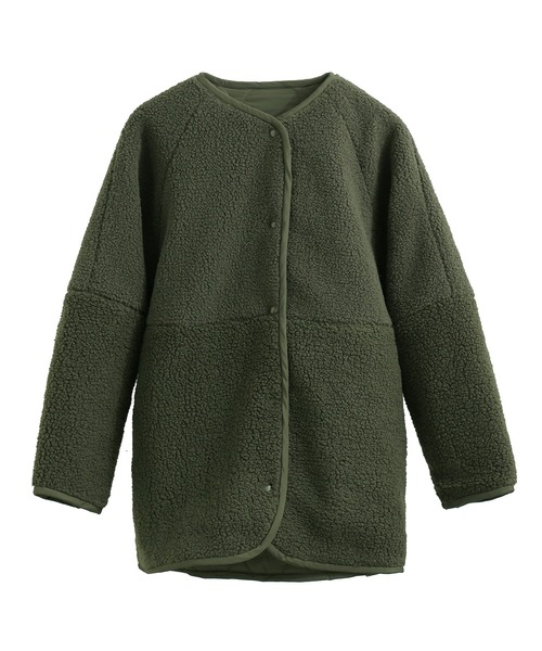 Fashion Letter（ファッションレター） ノーカラーコート コート ボア