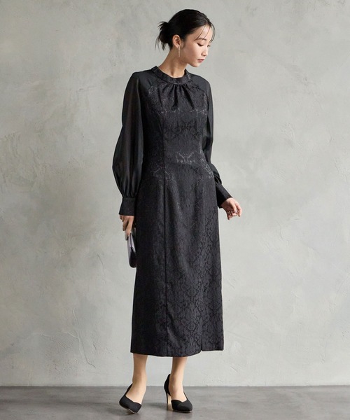 AIMER（エメ） 長袖ワンピース LARGE ブラック レディース : ZOZOTOWN