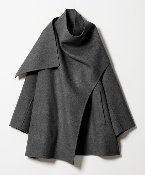 conte コート アウター 「conte」リバー ストールコート レディース