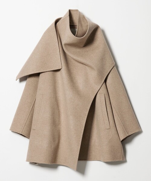 conte コート アウター 「conte」リバー ストールコート レディース