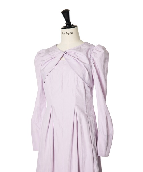 Her lip to 長袖ワンピース S パープル レディース : ZOZOTOWN Yahoo